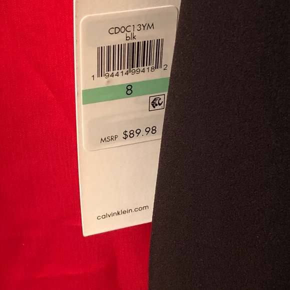 Calvin Klein Black Dress with gold back zipper - Picture 5 of 7